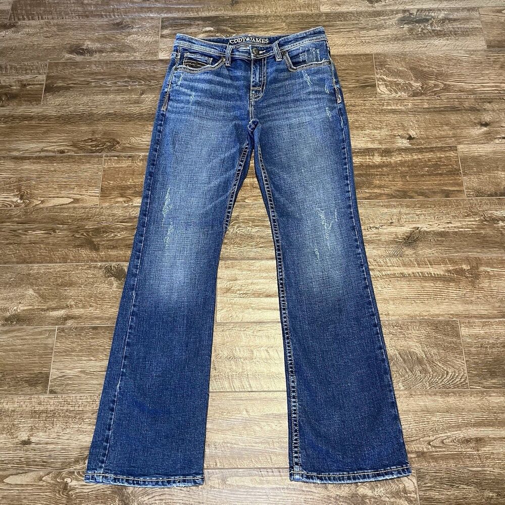 Cody James Jeans Mens 32x34 Blue Jackson Slim Straight Medium Wash Western